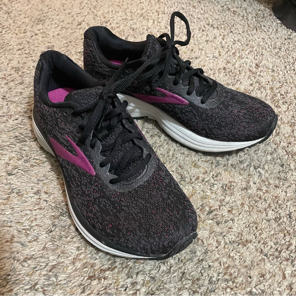 Brooks Anthem 2 Women's 6.5 Athletic Sneakers Black Purple